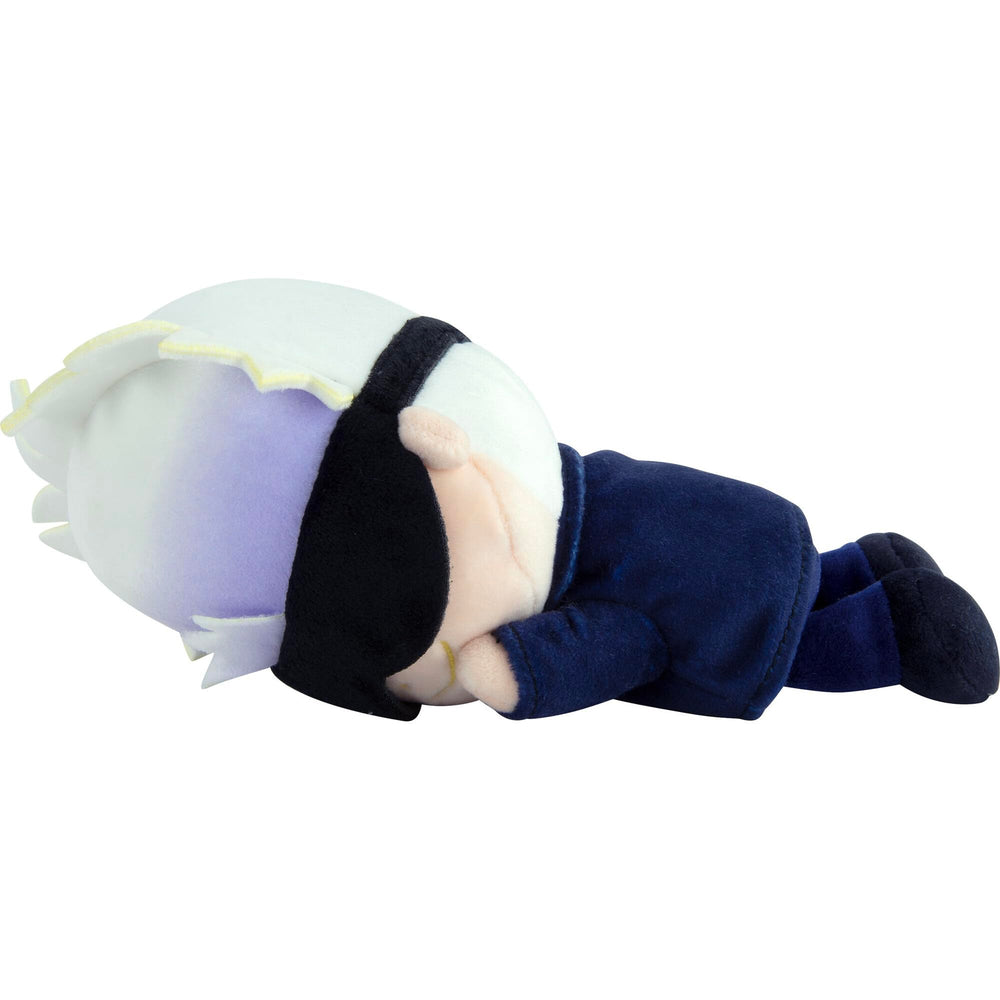 Club Mocchi Mocchi Suya Suya Gojo plush close-up showing squishy texture for comforting hugs.