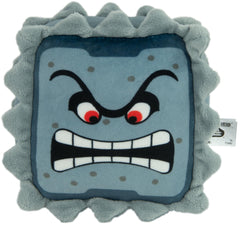 Club Mocchi Mocchi Thwomp plush front view, ultra-soft 6-inch cuddle buddy.