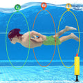 Cludoo pool diving rings green ring for underwater play and swimming confidence