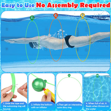 Cludoo pool diving rings orange ring boosts pool fun and water learning