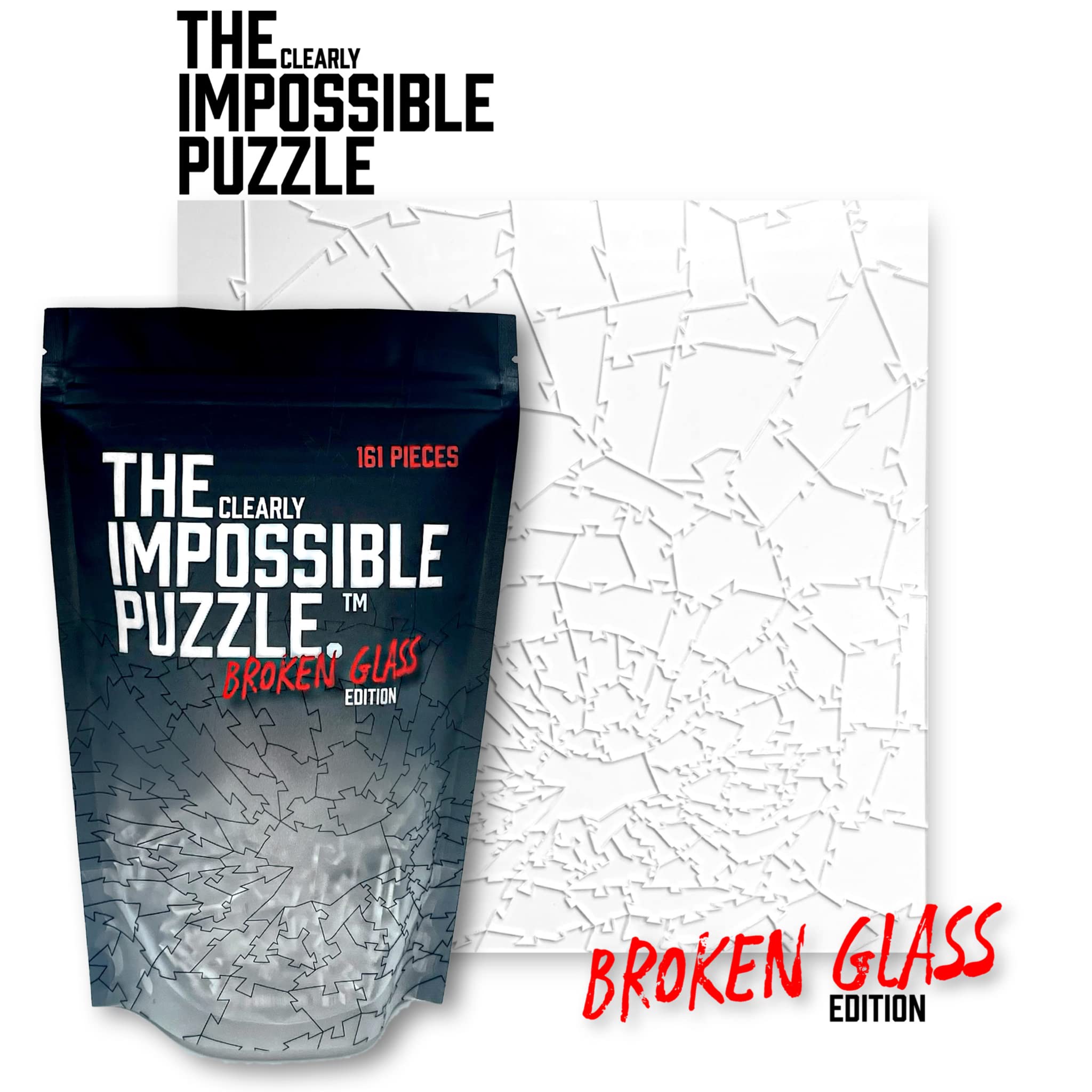CM Originals Broken Glass Puzzle includes 161 pieces for a compact yet engaging session.