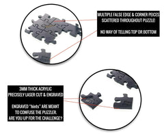 CM Originals Clearly Impossible 100-piece starter puzzle, quick challenge sparks conversation