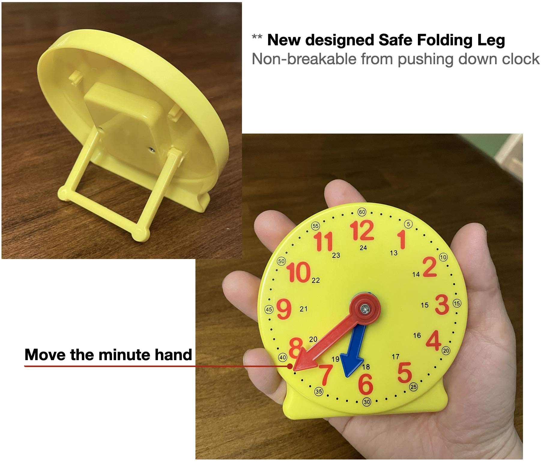 CM Wealth Learning Clock hour and minute hands demonstrate time progression.