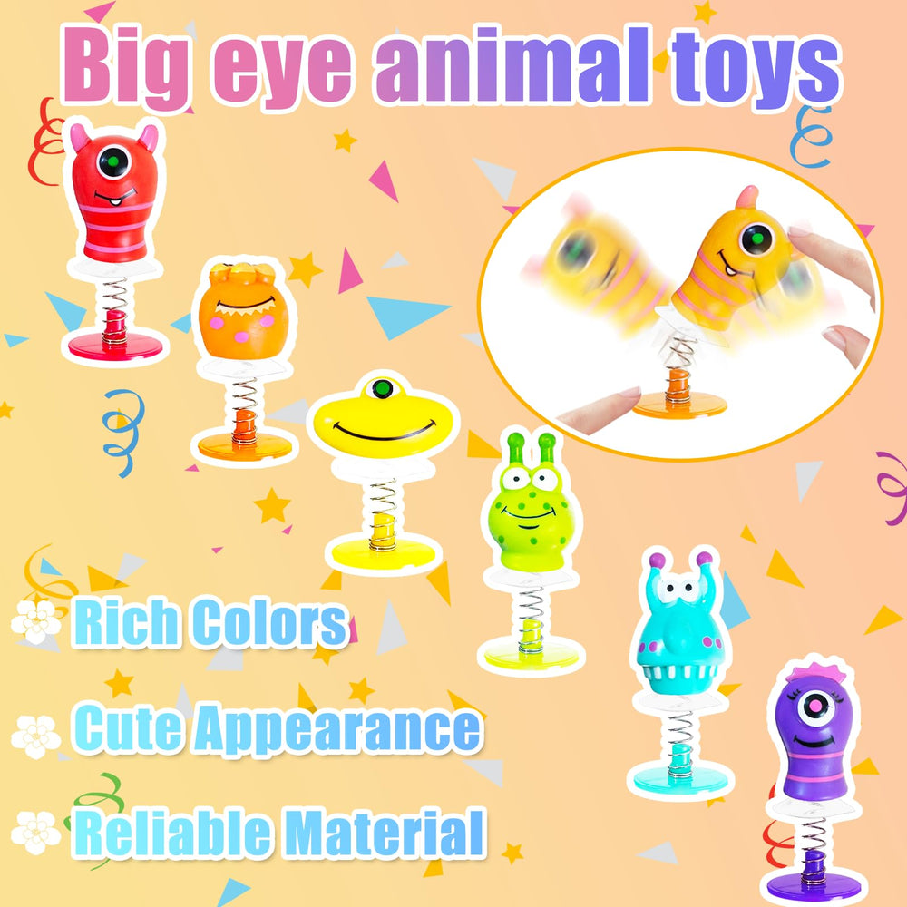 Cmaqpw colorful monster toy set showcases six styles for varied play.