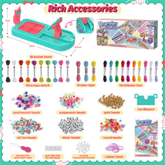 Colorful string bundles for vibrant bracelet designs