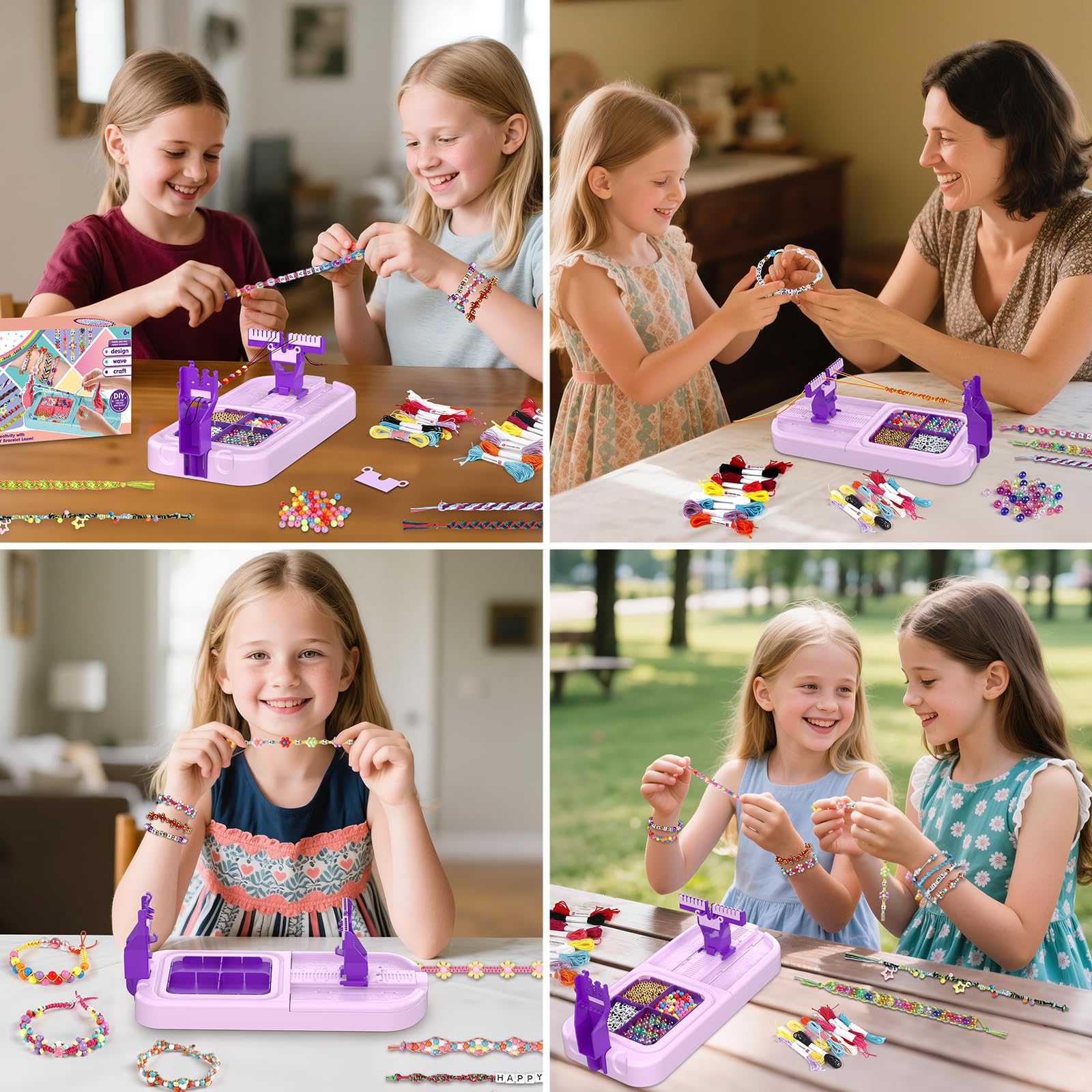 Cmiolacuna finished bracelets showcasing kids' creativity