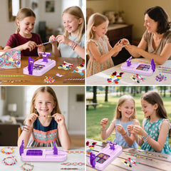 Cmiolacuna finished bracelets showcasing kids' creativity