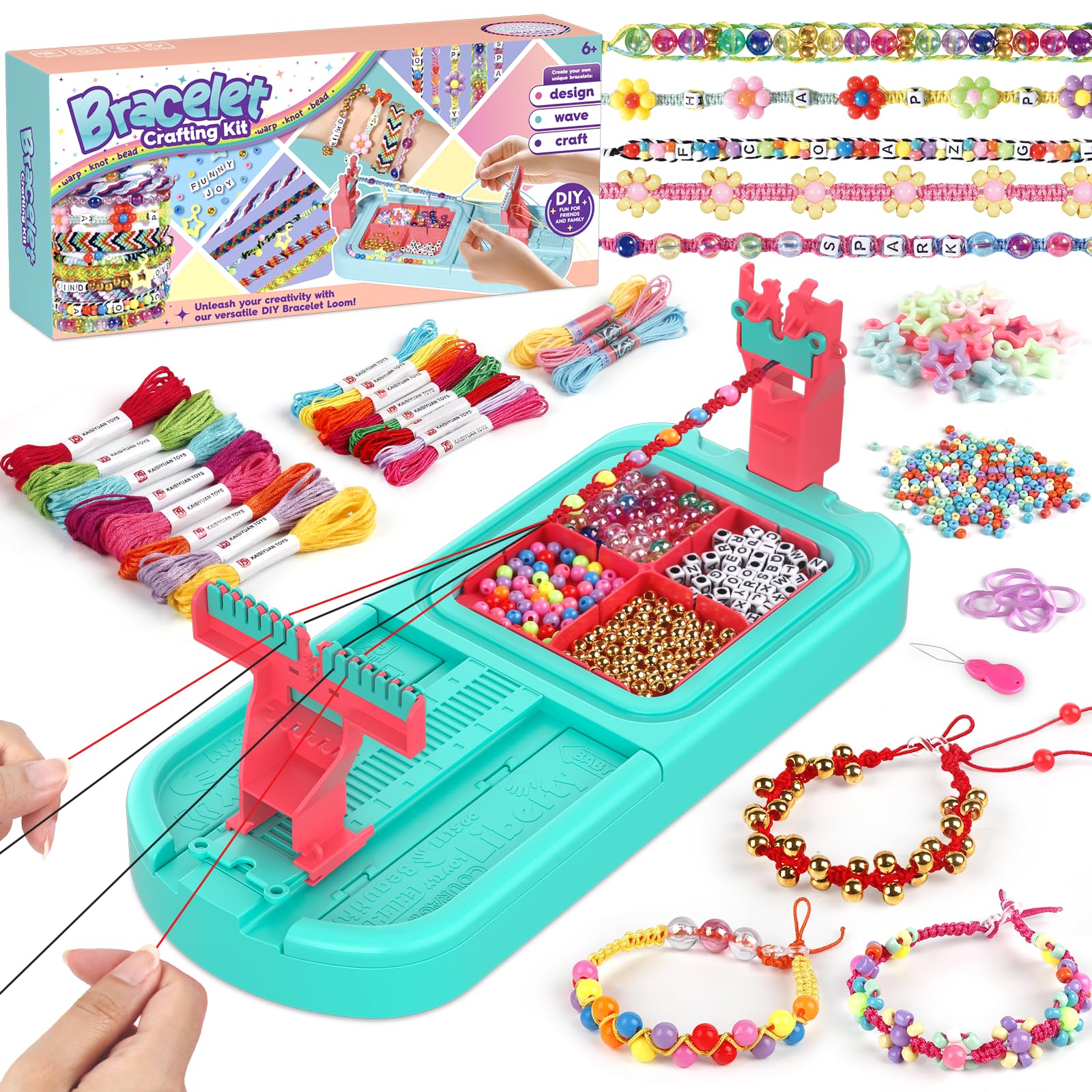 Cmiolacuna friendship bracelet loom for easy jewelry making