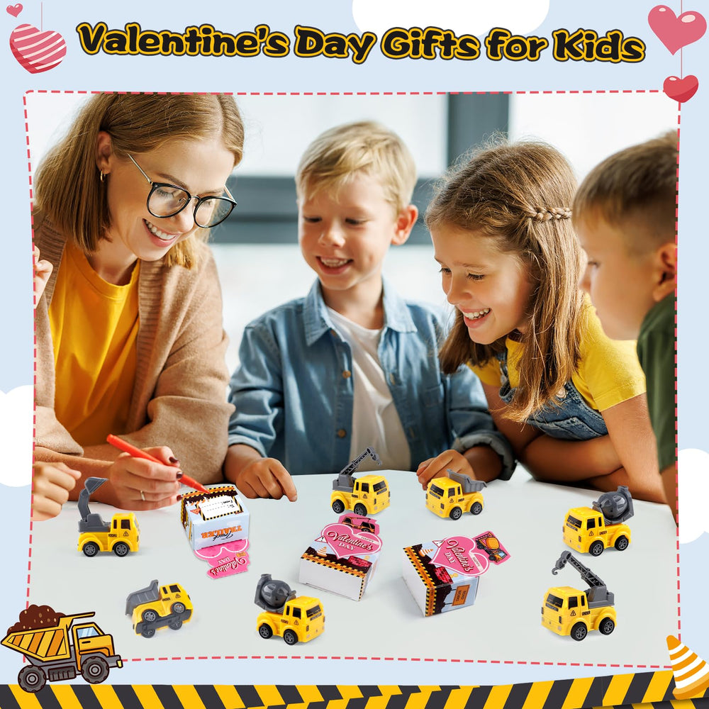 Cmiolacuna Valentines movable-arms-trucks encourage pretend construction tasks during playtime.