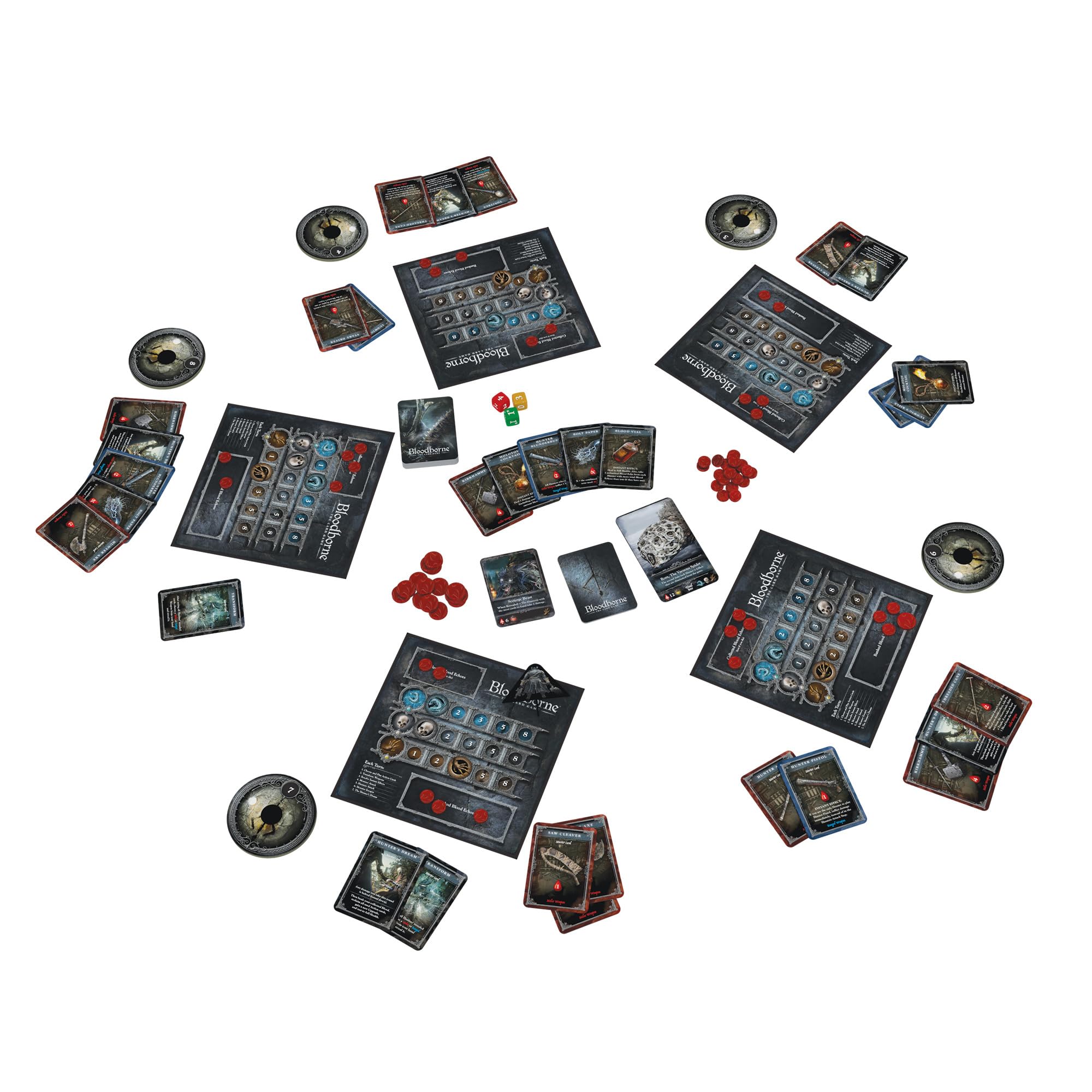 CMON Bloodborne Card Game monsters and bosses create climactic battles.
