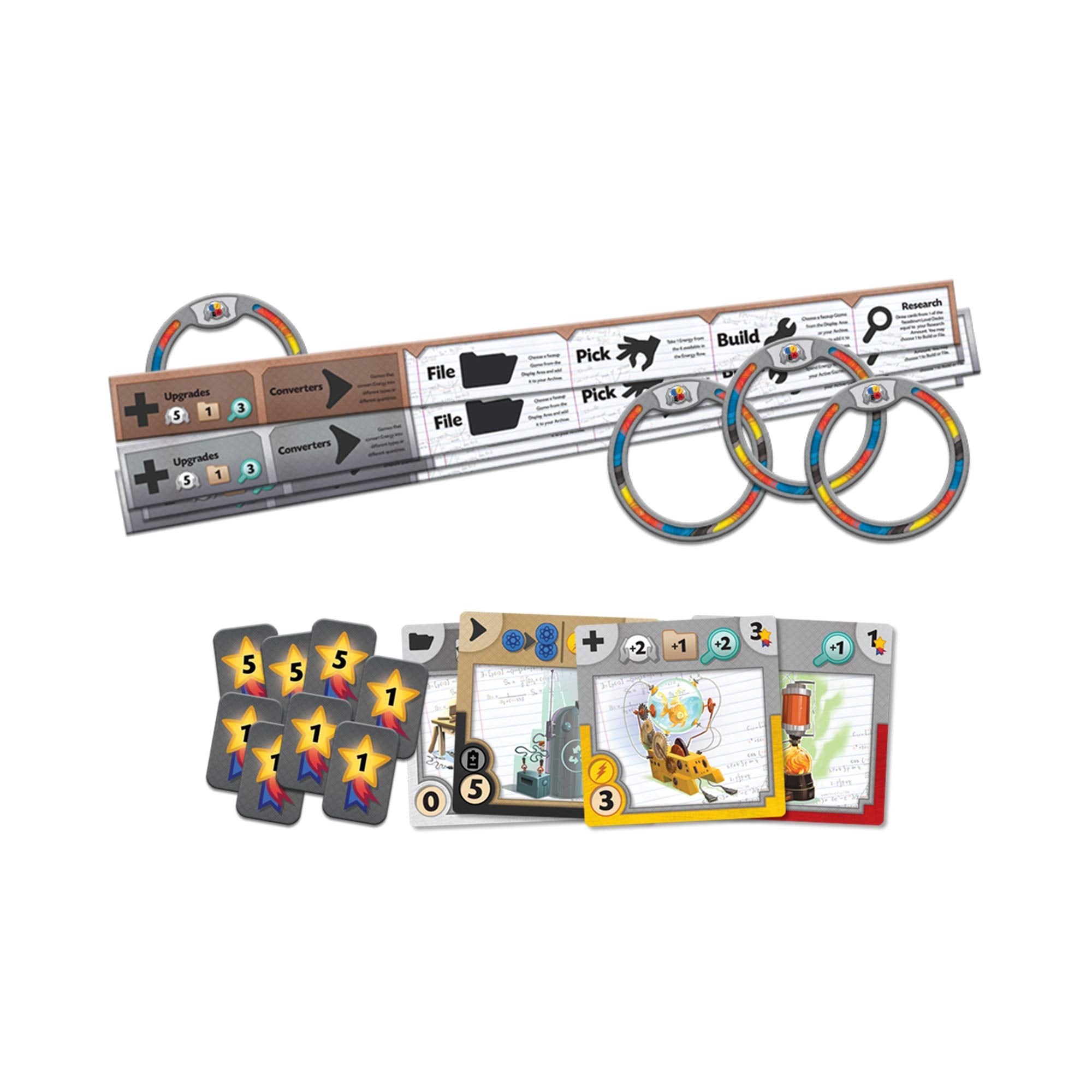 CMON Gizmos engine parts invite clever combos and satisfying chain reactions.