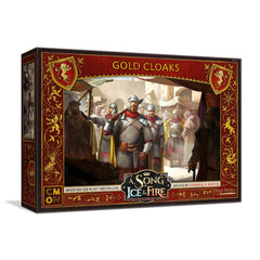 CMON Gold Cloaks unit box front view showing compact, ready-to-play miniatures.