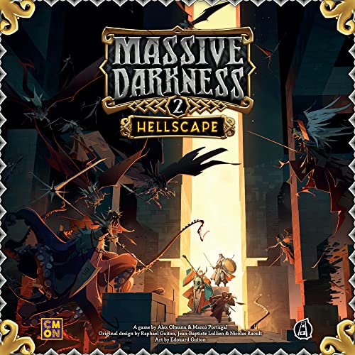 CMON Massive Darkness 2 Hellscape miniatures ready for cooperative play
