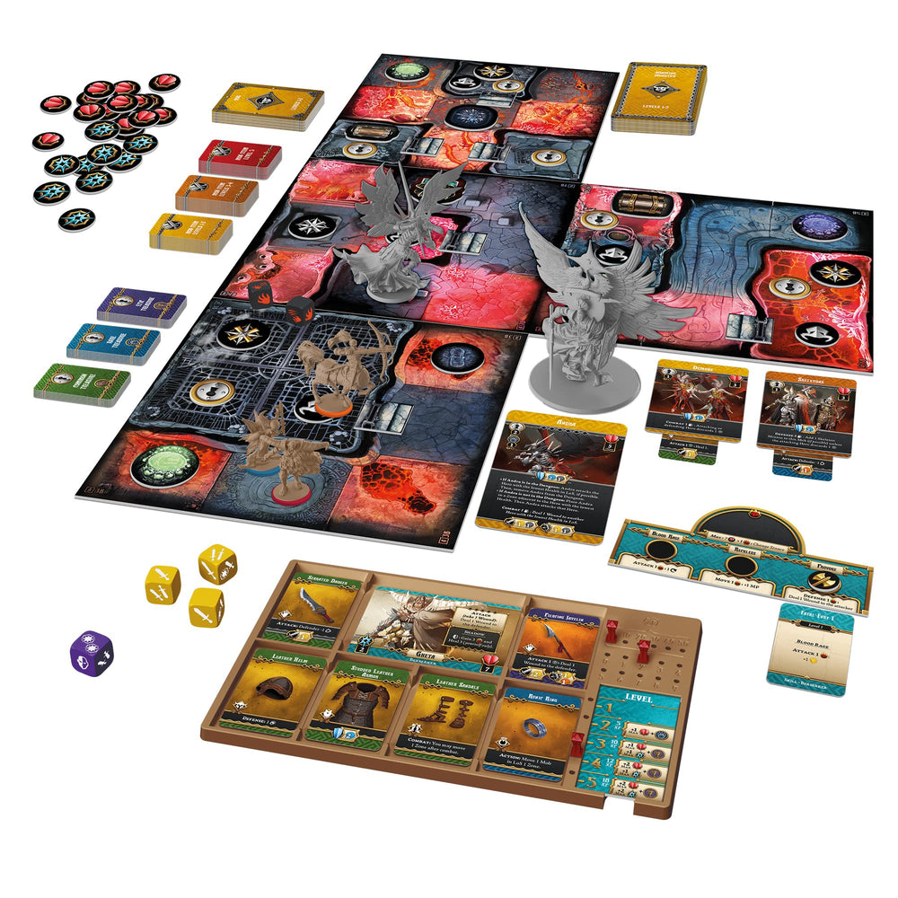CMON Massive Darkness 2 Hellscape rulebook guides quick setup and play