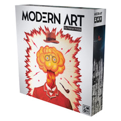 CMON Modern Art auction paddle in use for immersive bidding and strategy