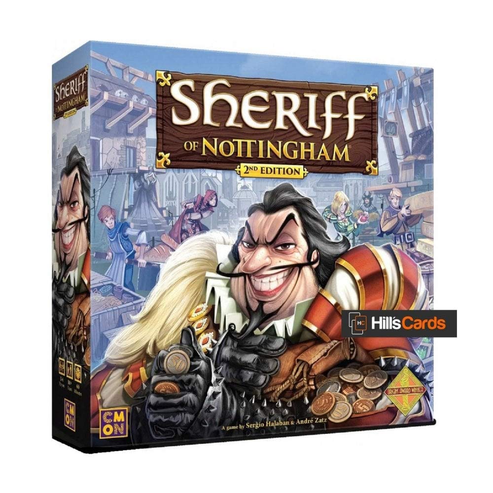 CMON Sheriff of Nottingham 2nd Edition rulebook overview for quick setup and rules reference