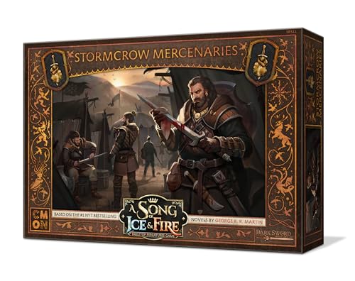 Stormcrow Mercenaries melee stance miniature showcasing weapon options