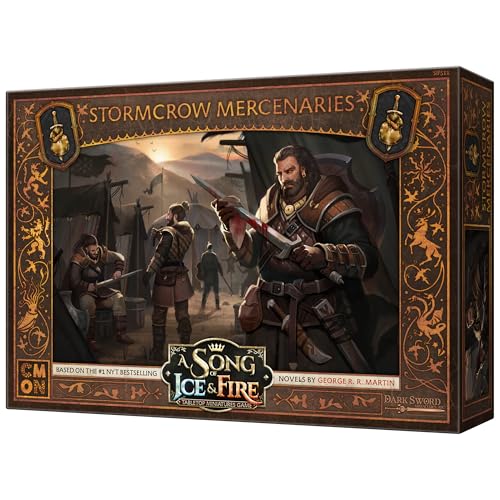 CMON Stormcrow Mercenaries unit box back with contents