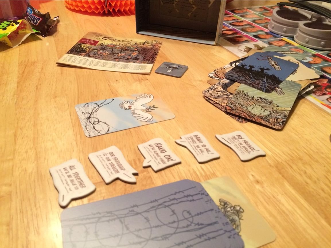 CMON The Grizzled illustration of frontlines by Tignous enhances immersion.