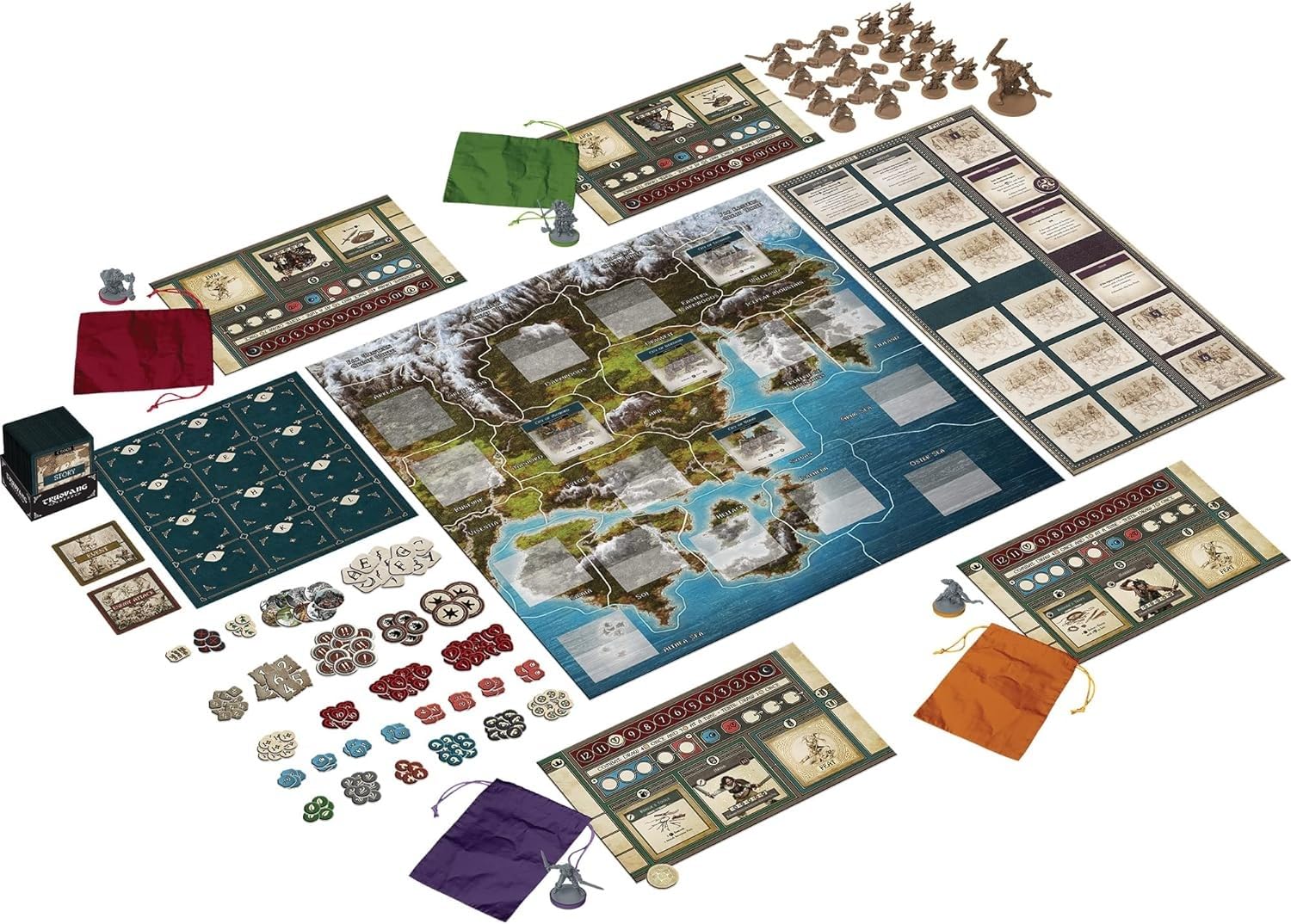 CMON Trudvang Legends hero miniatures bring legends to life for cooperative play.