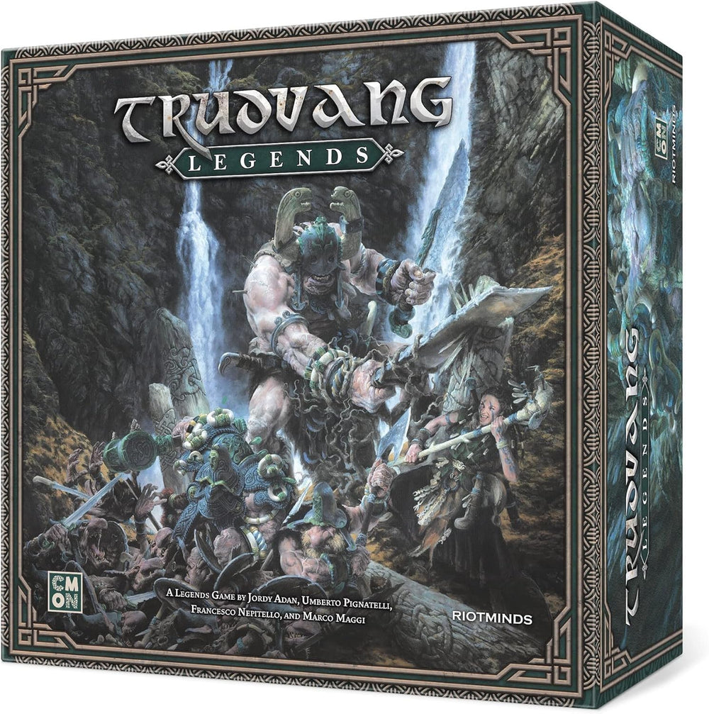 CMON Trudvang Legends quest cards and mission layouts guide memorable campaigns.
