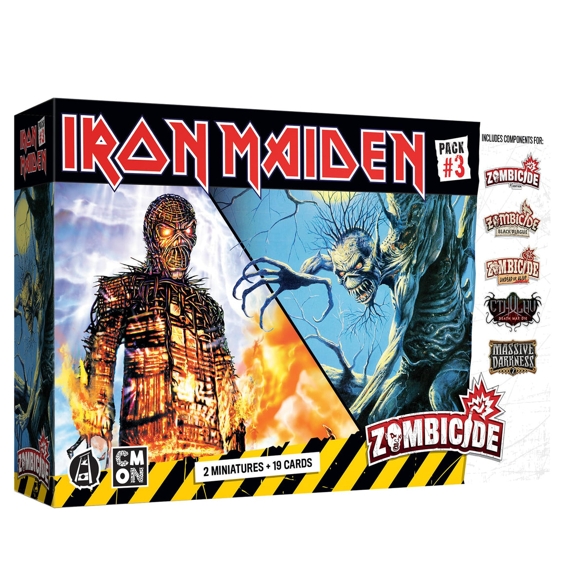 CMON Zombicide Iron Maiden Fear of the Dark Eddie miniature offers immersive, oversized figure gameplay.