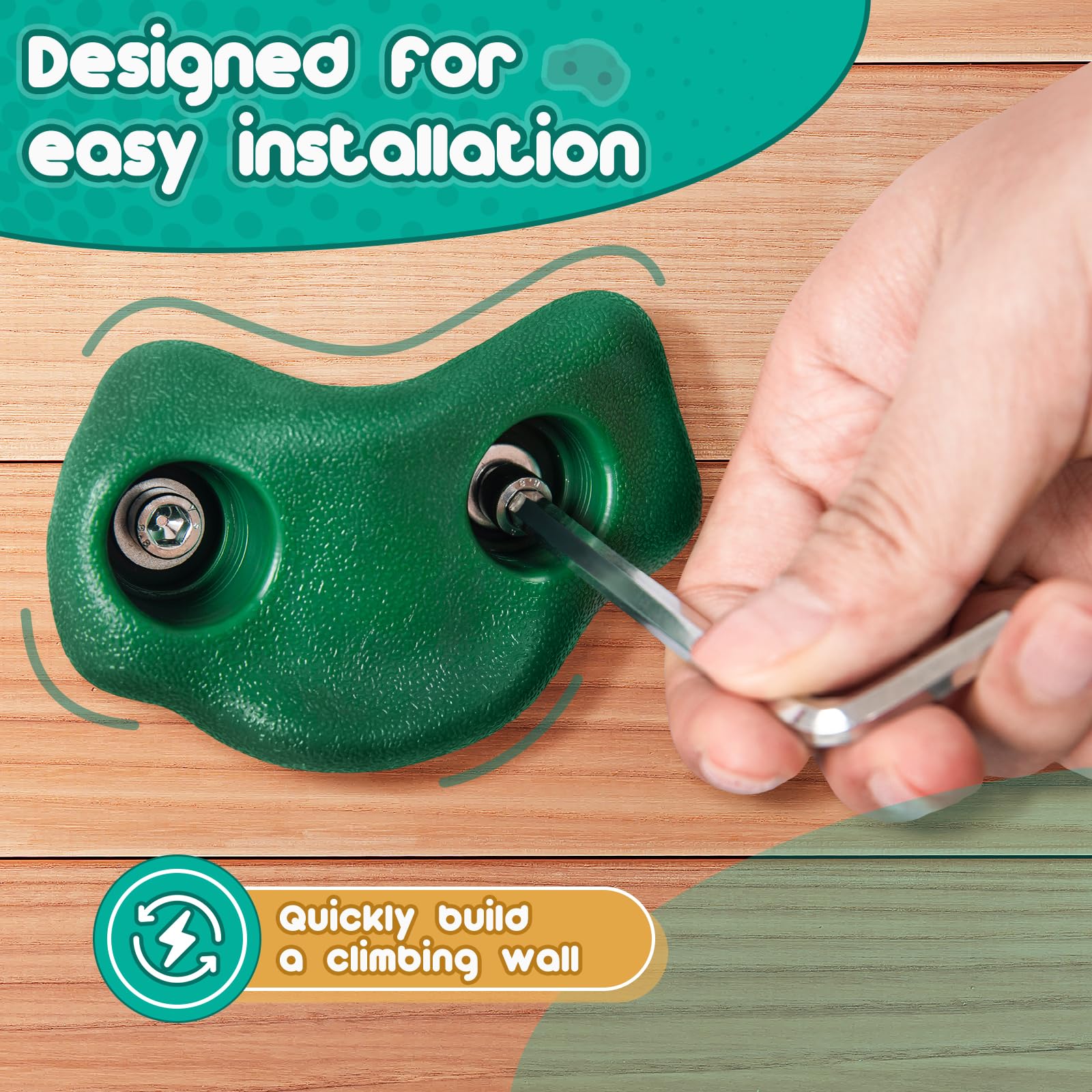 CMOOD kids climbing rope provides sturdy, adjustable support for climbs.