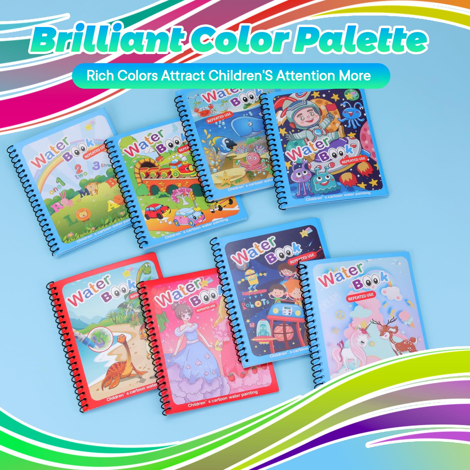 CMTOOP water coloring book reusable pages invite repeat play and sustainable creativity.