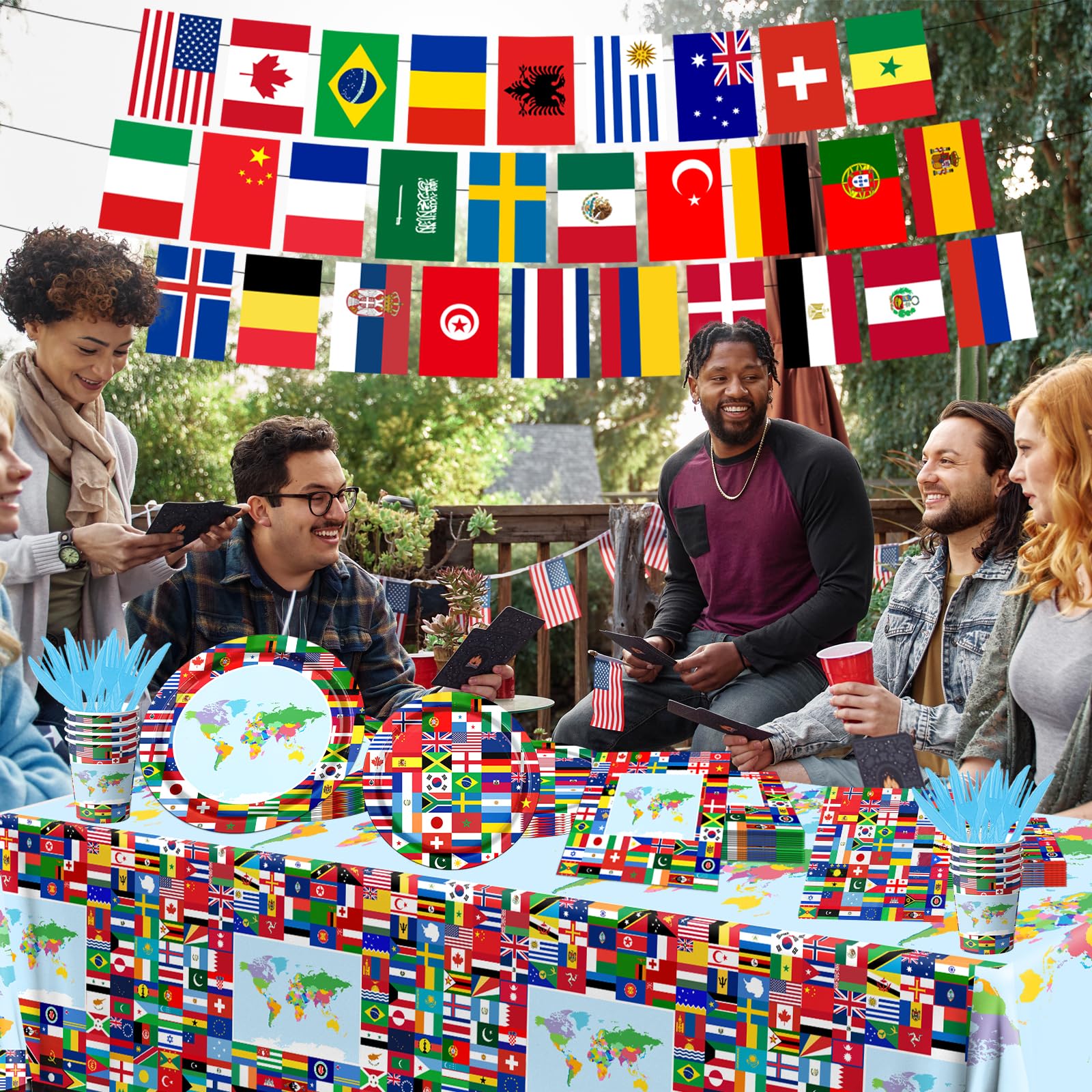 CMUSKO flag cups deliver sturdy drinking options for celebrations with international flair.