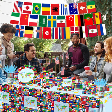 CMUSKO flag cups deliver sturdy drinking options for celebrations with international flair.
