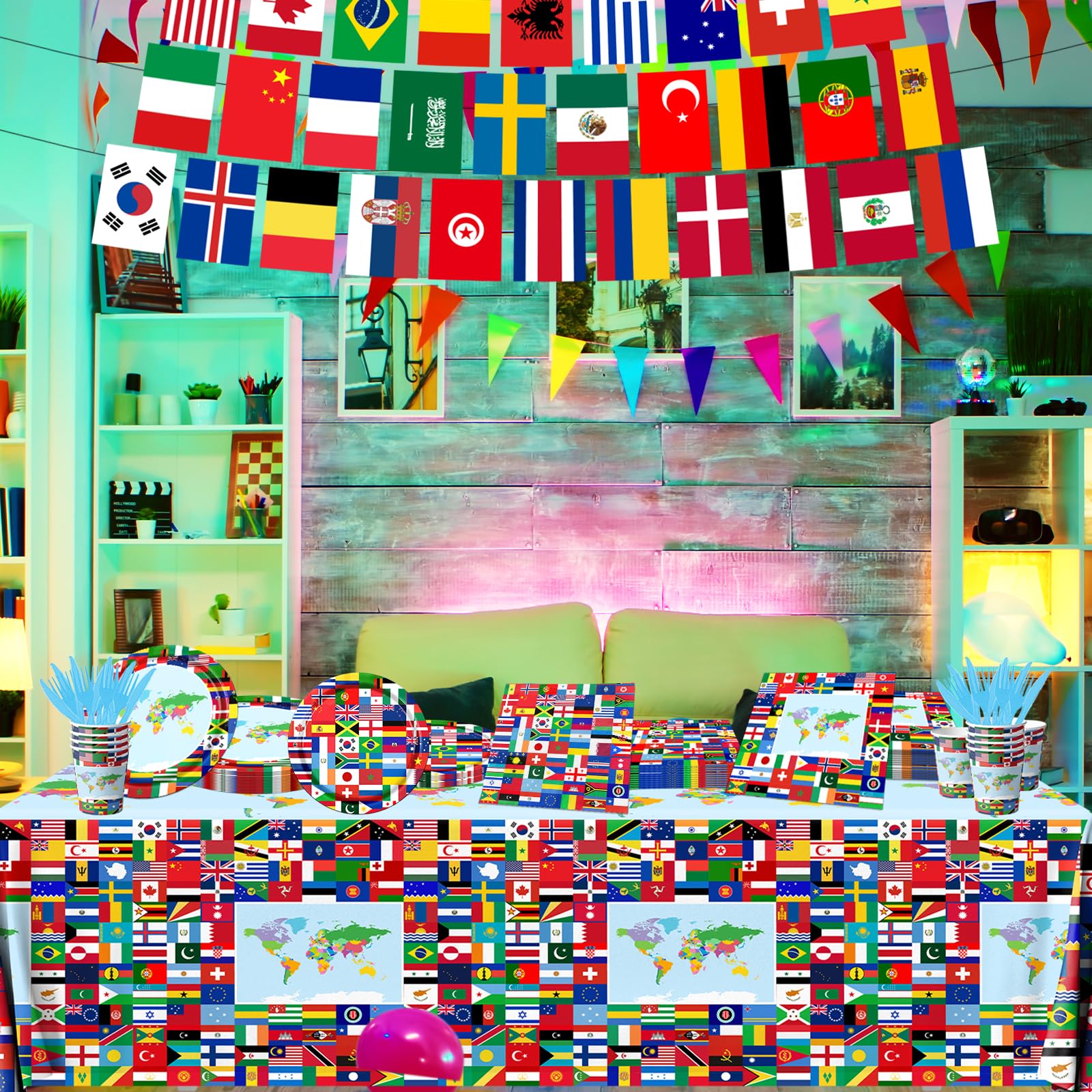 CMUSKO flag cutlery offers convenient, colorful dining at themed events.