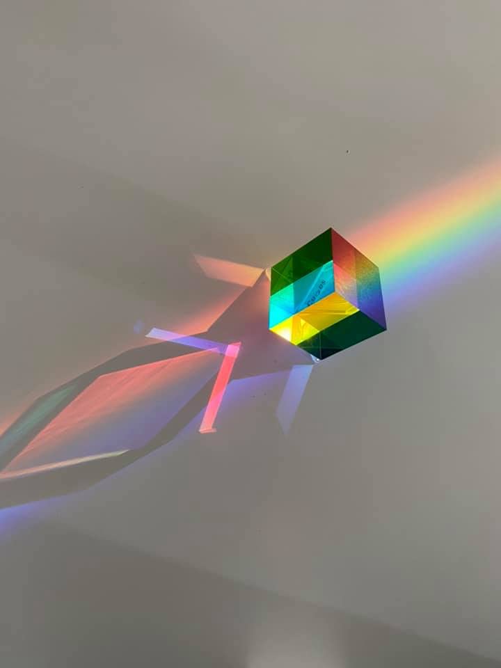 CMY Cubes Mini 30mm vibrant desk accessory boosts curiosity
