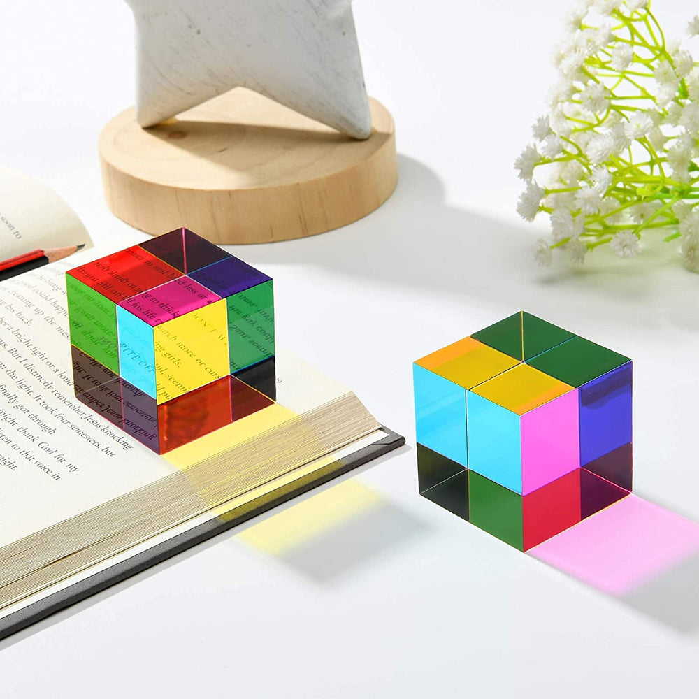 CMY Cubes Original desk object provides tactile focus during science or art projects