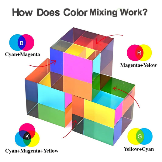 CMYCUBE translucent cyan surface catches light for vivid tone shifts