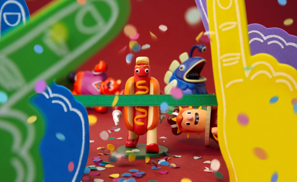 CMYK Hot Streak party play image highlights 5-minute setup and 20-minute rounds
