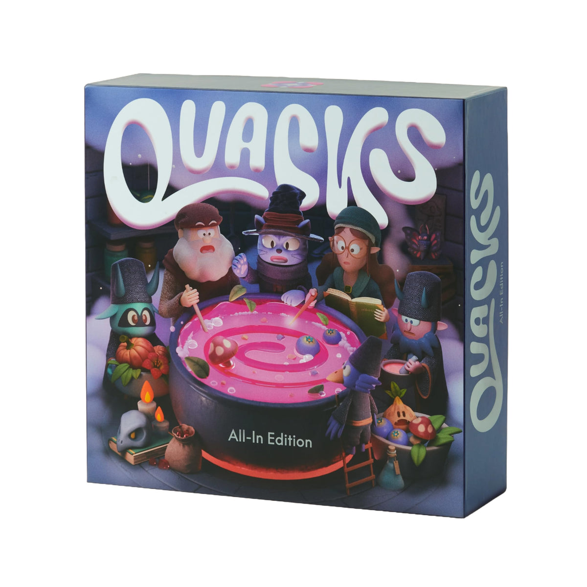 CMYK Quacks All-In Edition box art with premium packaging and vibrant branding.