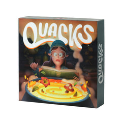 CMYK Quacks Deluxe Edition box cover with vibrant art invites family game night.