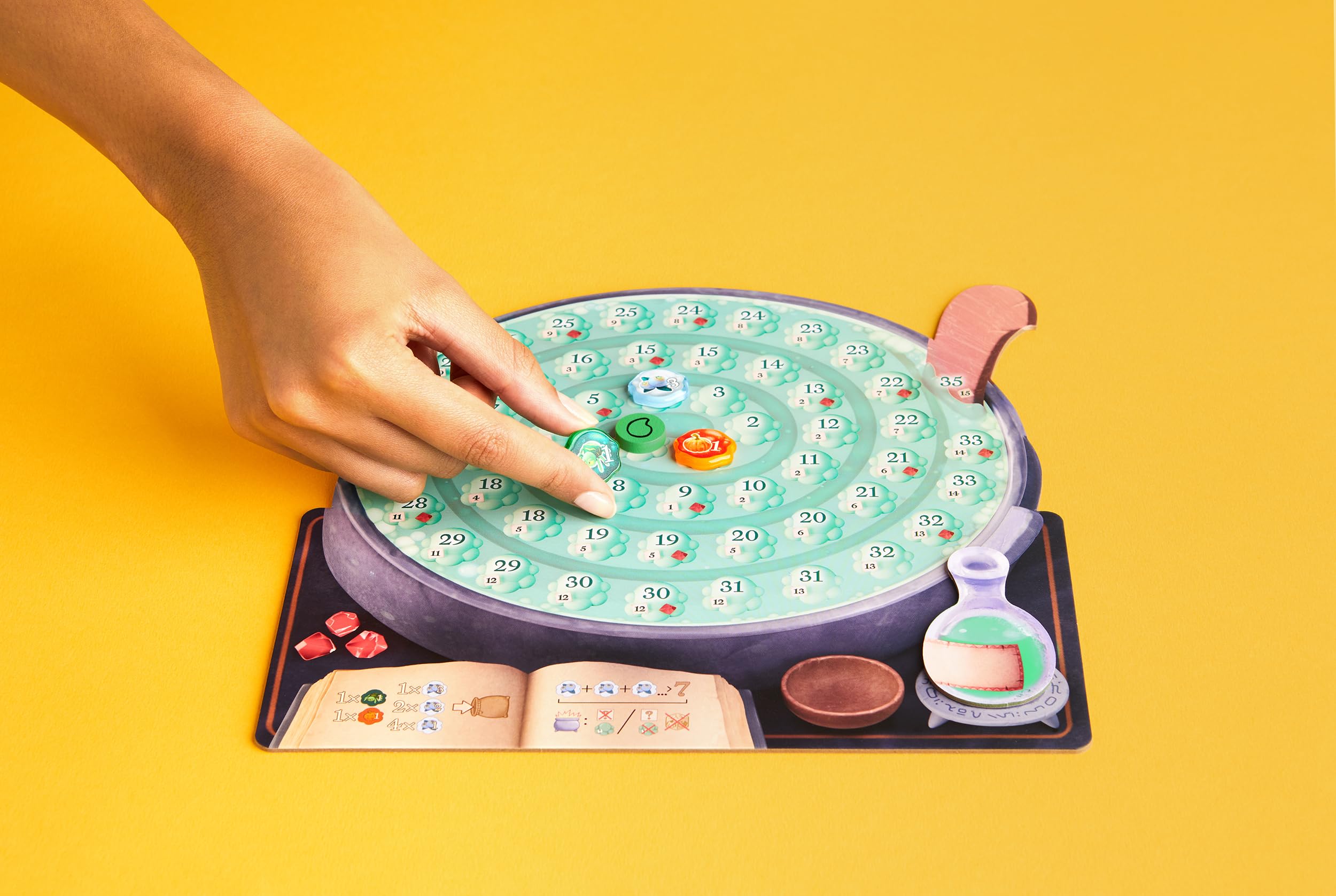 CMYK Quacks Deluxe Edition cauldron explosion moment adds dramatic tension to play.