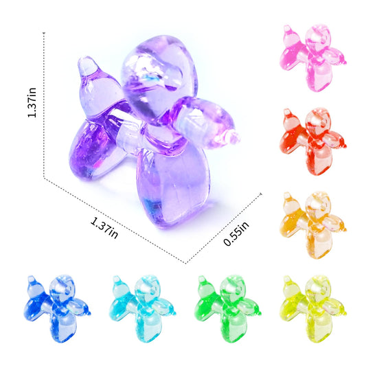 cntjv balloon dog with head holes ready for keychains or charms