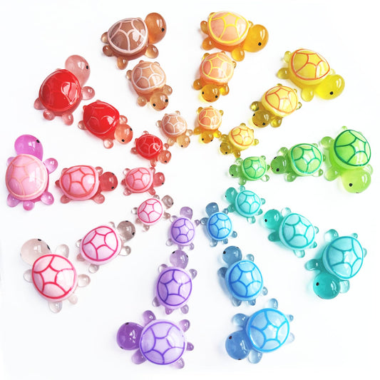 cntjv glow-in-dark turtle group brightens dollhouses and miniature displays.