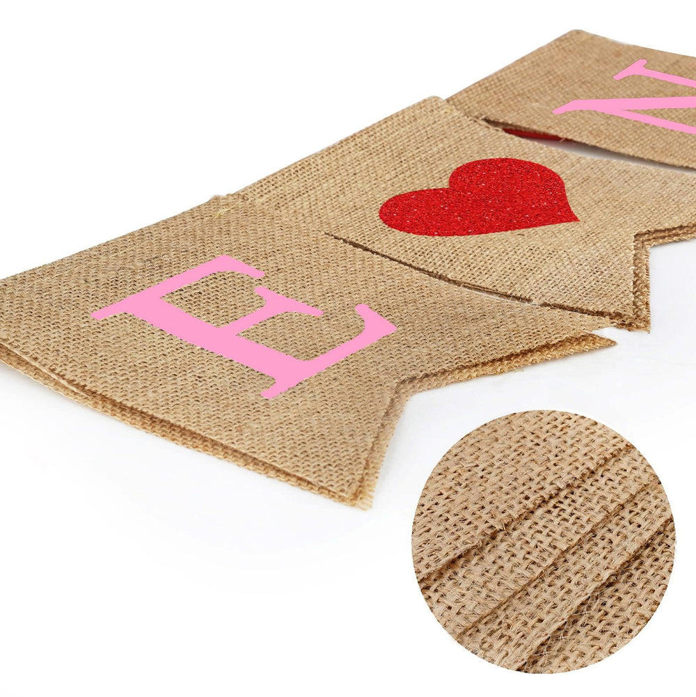 CNVOILA 28-heart felt garland with vibrant hearts for festive decor