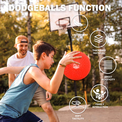 COAMZPARTY six-pack dodgeballs in bright colors ideal for active games