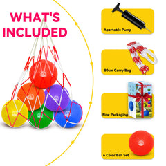 COAMZPARTY mesh storage bag keeps balls organized for easy transport