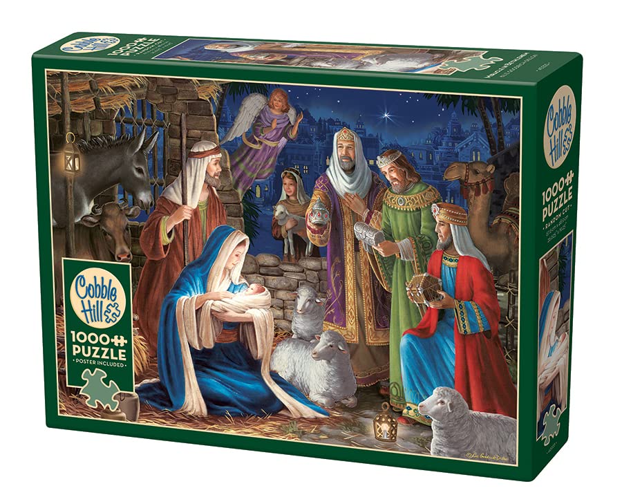 Cobble Hill Miracle in Bethlehem puzzle uses recycled cardboard and vegetable ink.