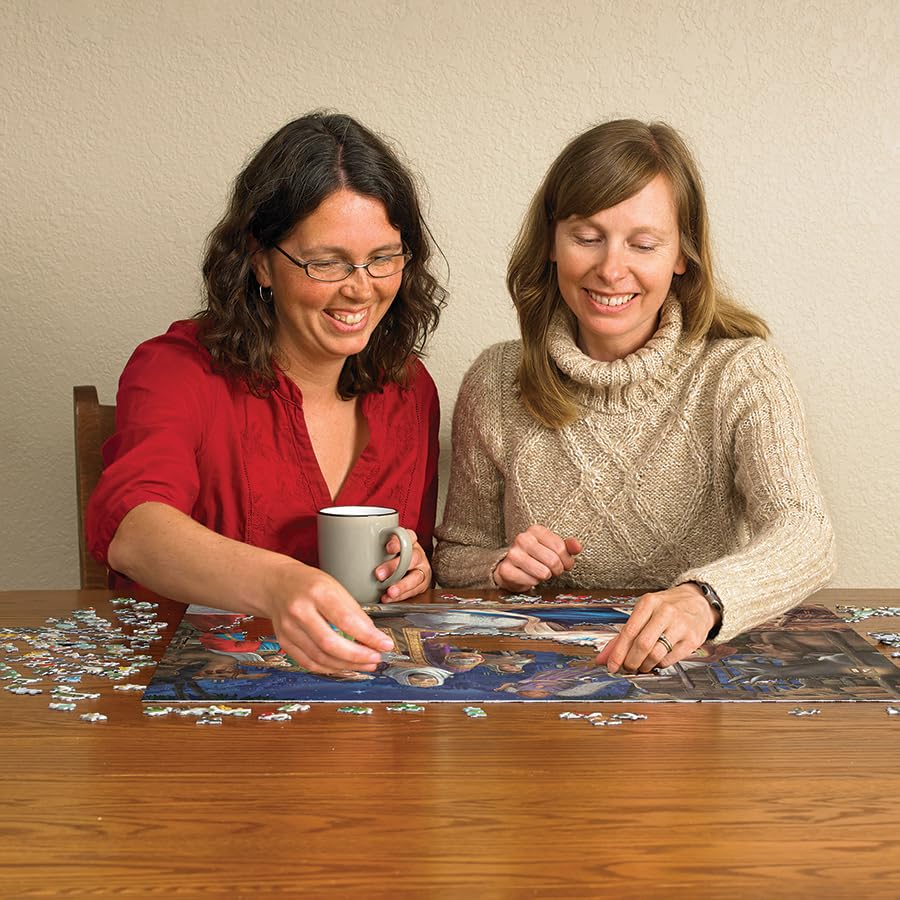 Cobble Hill Miracle in Bethlehem puzzle finishes at 26.625 by 19.25 inches for display-ready results.
