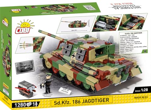 COBI Jagdtiger commander figure adds scale to the diorama