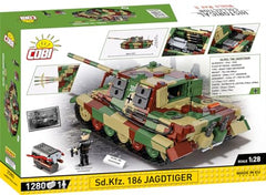 COBI Jagdtiger commander figure adds scale to the diorama