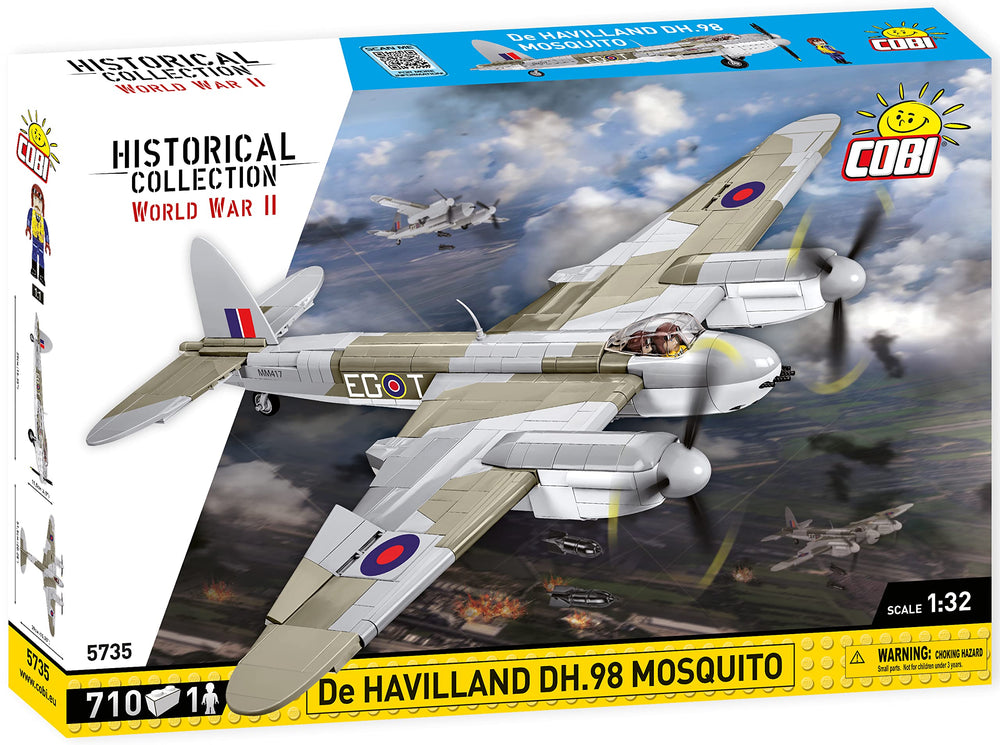 COBI Mosquito plane 1:32 scale ensures accurate proportions for collectors.