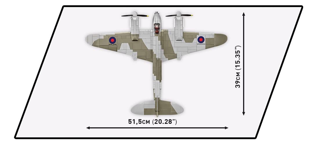 COBI Mosquito plane moving propellers bring kinetic realism to the model.
