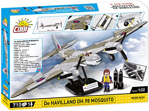 COBI Mosquito plane pilot figure adds realistic scale for authentic dioramas.